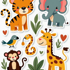 Animals & Wildlife - Sticker Sheet v47